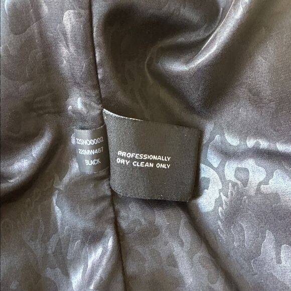 Guess Women's Elegant Black Wool Blend Peacoat Mid-Length Lined Coat Size S EUC - Picture 14 of 15